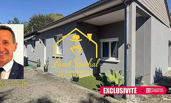 Maison de plain-pied de 90 m2 sur une parcelle de plus de 4 000 m2