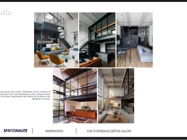 Loft d'exception de 153 m2 à roubaix volumes, élégance et personnalisation