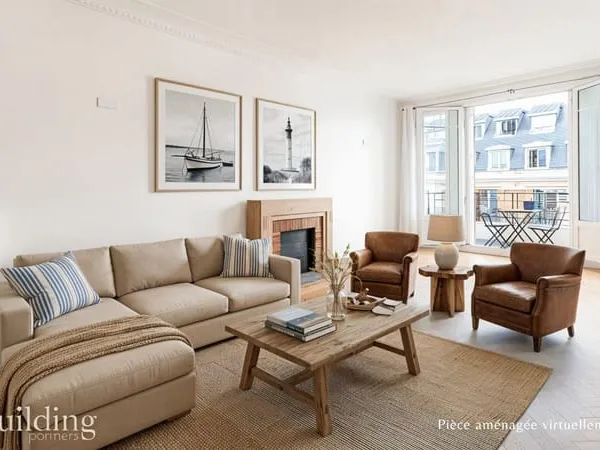 Porte Maillot Paris 17ème - Appartement 5 pièces 110,19 m² avec 2 balcons