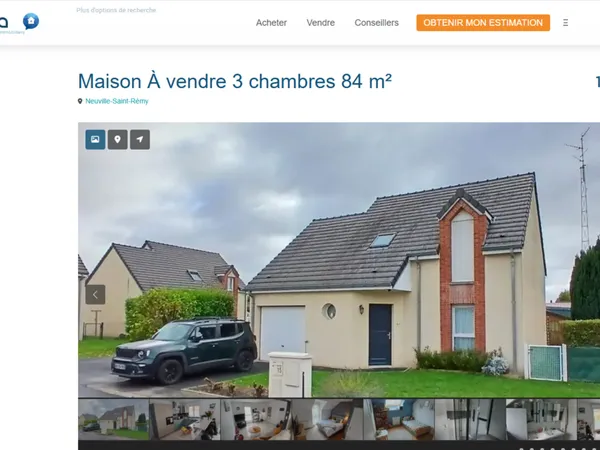 Maison Vente Neuville-Saint-Rémy 5p 84m² 196500€