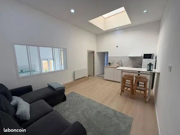 Appartement T2 avec RDC avec jardin