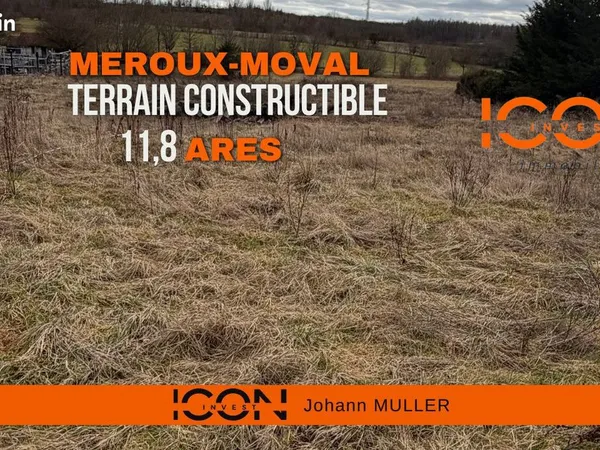 Terrain 900 m² Meroux-Moval