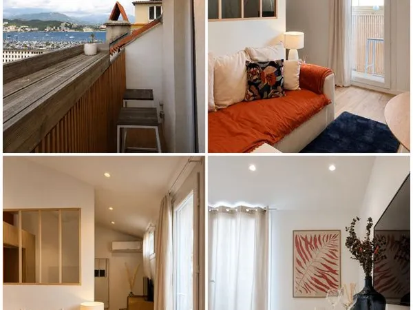 Appartement meublé 32 m² avec balcon - 800 CC, internet inclus
