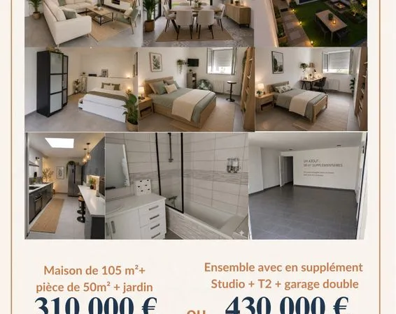 Maison contemporaine avec jardin ou Ensemble immobilier à fort potentiel