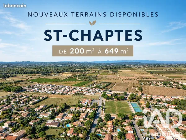 Terrain 649 m² Saint-Chaptes