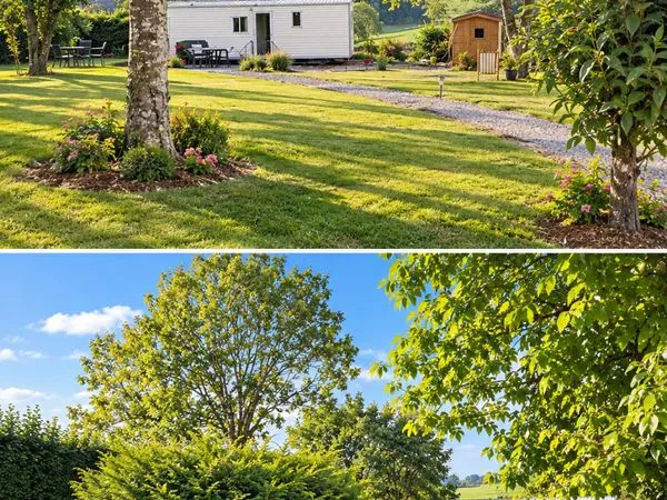 À VENDRE - TERRAIN DE LOISIRS DE 1 800 m² AVEC MOBIL-HOME, CARAVANE ET ÉQUIPEMENTS - CHAMP-HAUT (ORN