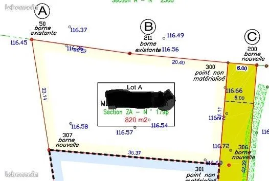 Terrain plat et arboré, viabilisé, au calme, proche A68, 820m2