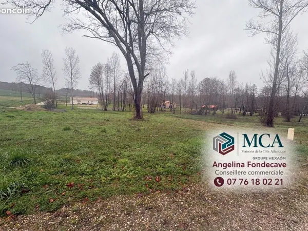 Terrain 1 315 m² Poussignac