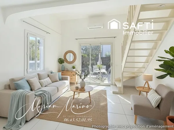 APPARTEMENT EN DUPLEX - TERRASSE ET JARDIN - SAINT AYGULF