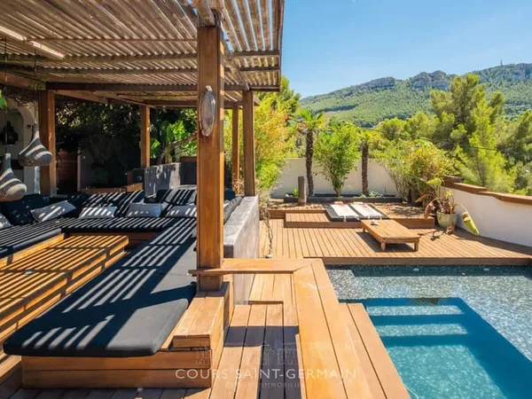CASSIS - VILLA CONTEMPORAINE - VUE MER - PISCINE - SAUNA - DÉPENDANCE - PARKING