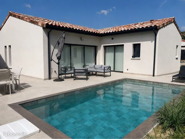 Maison contemporaine 125 m² avec piscine Bali, suite parentale & grand séjour