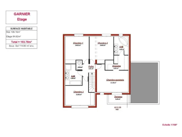 Maison neuve 7 pièces 190 m²