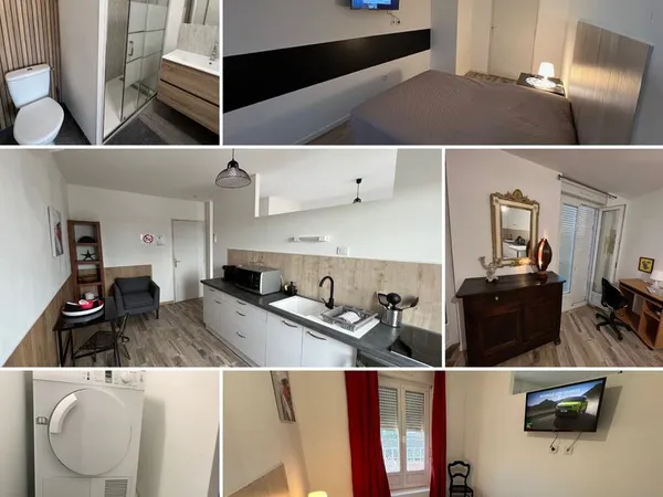 Studio climatisé, 2kms CNPE ,parking privé
