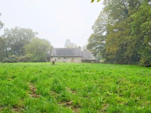 Maison à rénover à vendre TREAL (56) sur Grand terrain de 5270m2 plus parcelle non attenante de 6970