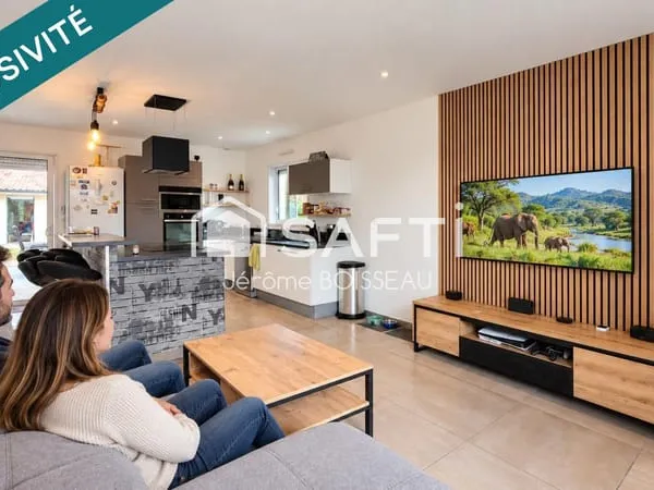 Maison 125m2 familiale au calme, 4 chambres et garage de 56m2