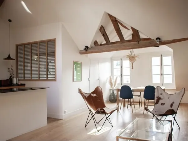 Appartement style loft porte Saint-Martin