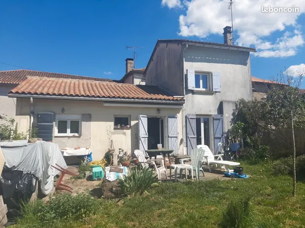 Location maison 2 chambres avec jardin