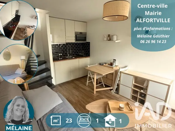 Appartement 2 pièces 23 m²