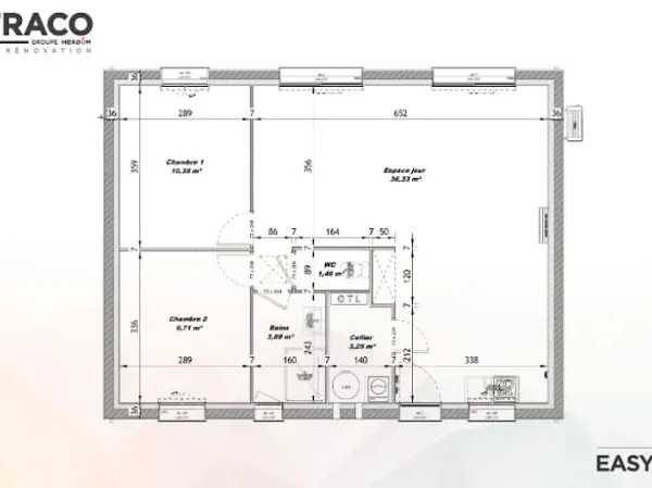 Maison neuve 3 pièces 65 m²