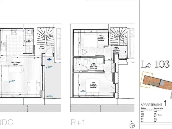 Appartement hyper centre T3 Terrasse