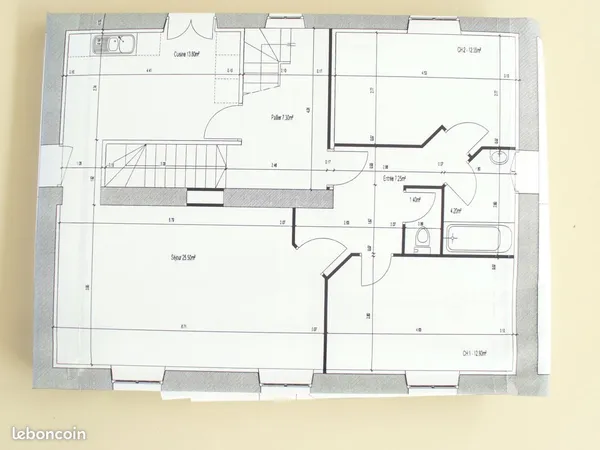 Appart 4 pièces 92 m² - garage- 542 - Proche Madine