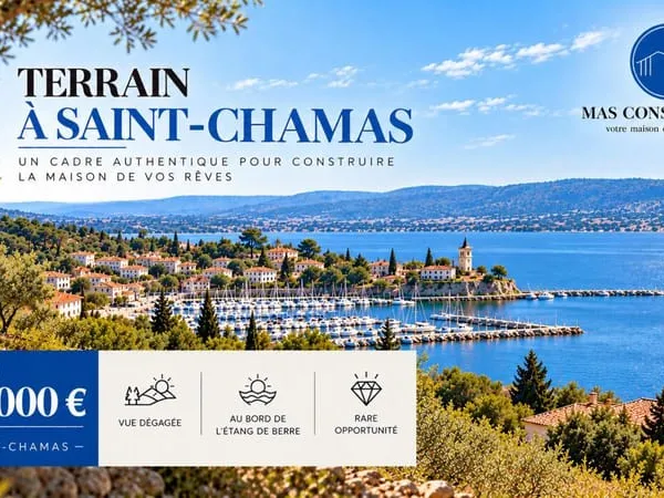 RARE TERRAIN À BÂTIR SUR SAINT CHAMAS