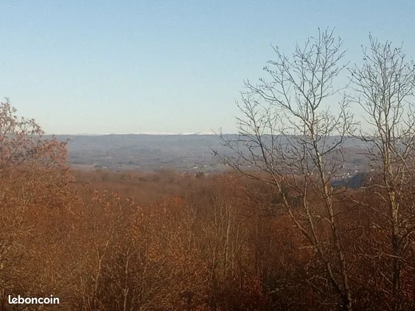 Terrain 1hc avec vue + partie agricole