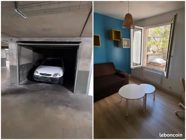 🎯 investissement rare - place jean jaurès studio + garage