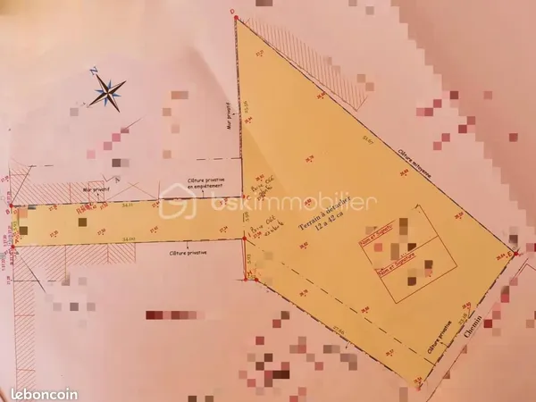 Terrain 1 039 m² La Bassee
