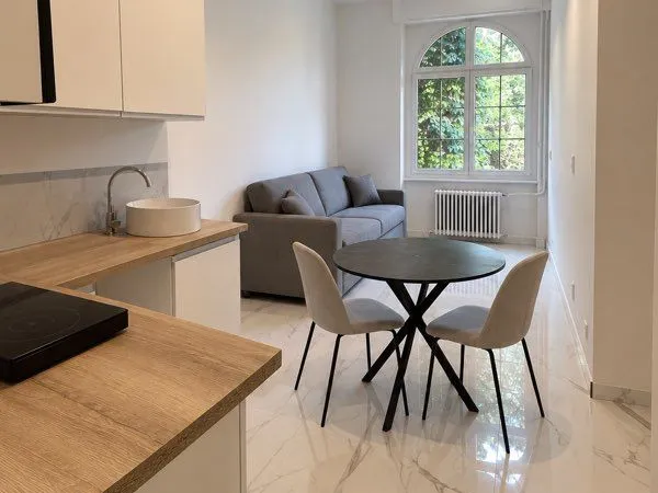 Studio rénové et meublé avec cave et salle de sport dans l'immeuble