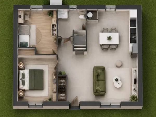 Maison neuve 3 pièces 60 m²