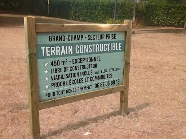 Terrain constructible 450m2