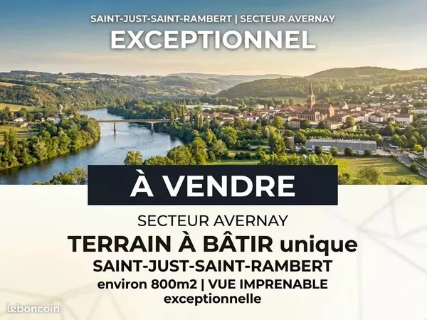 Terrain 800 m² Saint-Just-Saint-Rambert