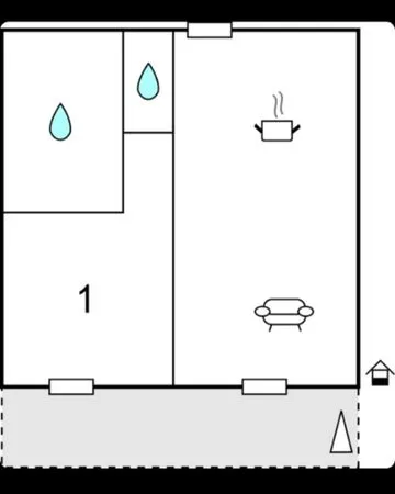 T2 avec jardin Location à l'année