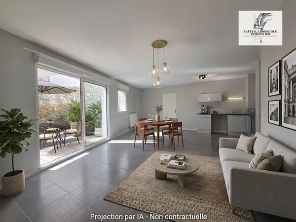 Appartement T3 avec grand jardin - PESSAC