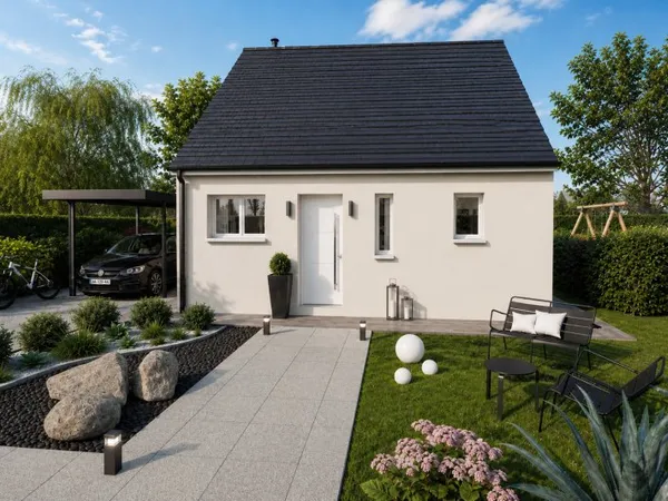 Maison évolutive jusqu'à 72 m² + terrain 563 m² - Moncel-sur-Seille