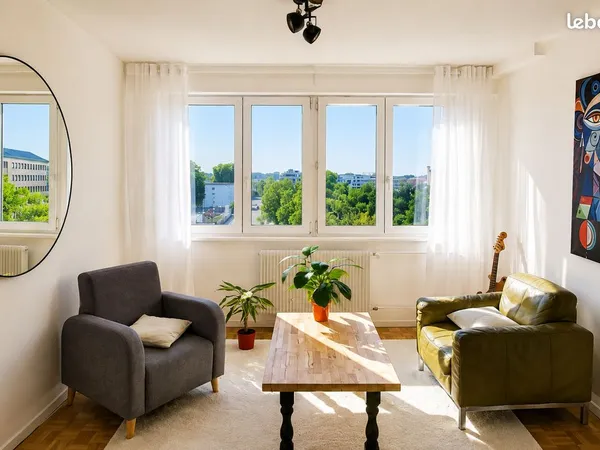 Strasbourg Meinau - 3 pièces 68 m² - lumineux, traversant - balcon - ascenseur - proche centre-ville