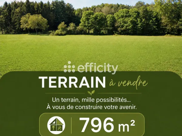 Terrain 796 m²