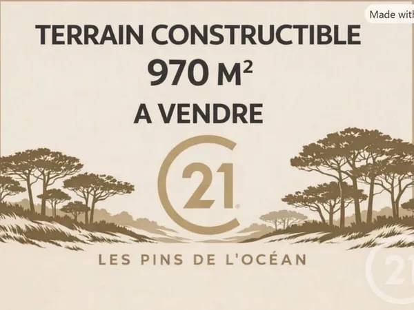 Terrain 970 m²