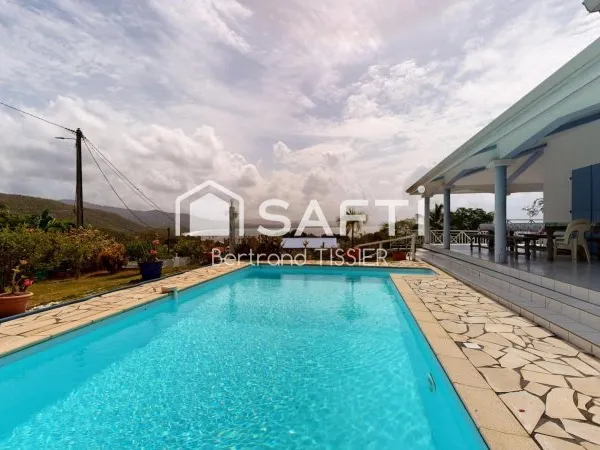 Vue mer 180° exceptionnelle, 4 chambres + T2, piscine