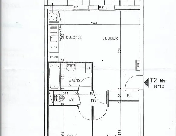 Appartement T2 BIS