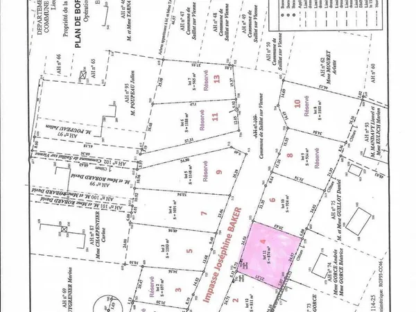 Terrain constructible 874 m²