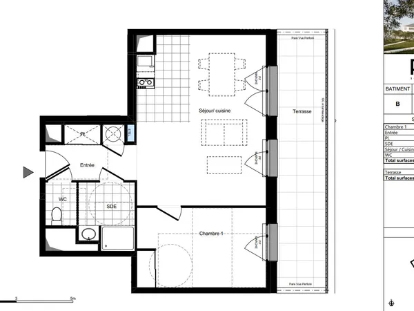 Appartement neuf A VENDRE, Ancenis centre, en cours de construction, T2 avec grande terrasse