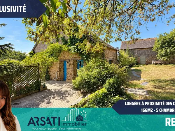 Maison 166 m² - 5 chambres - terrain 900 m² - Retiers (3