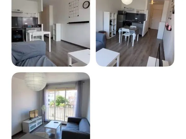 À vendre - Studio / T1 bis 33 m² - Traversant avec balcon - Vendu loué meublé