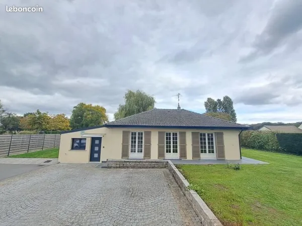 Beuvry-la-Forêt - Joli plain-pied de 131 m² - 3 chambres - Jardin + Appartement F2 indépendant