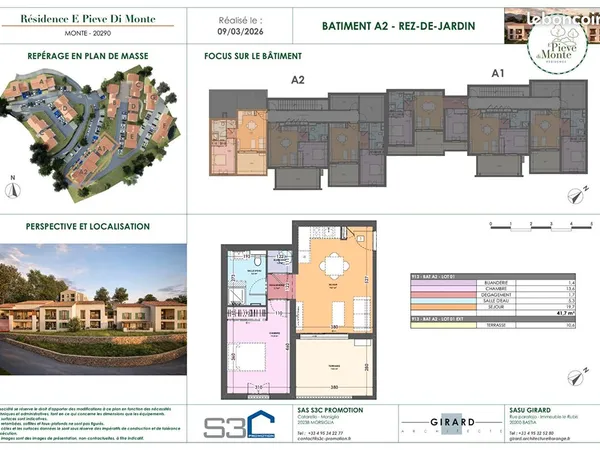 Appartement 2 pièces 42 m²