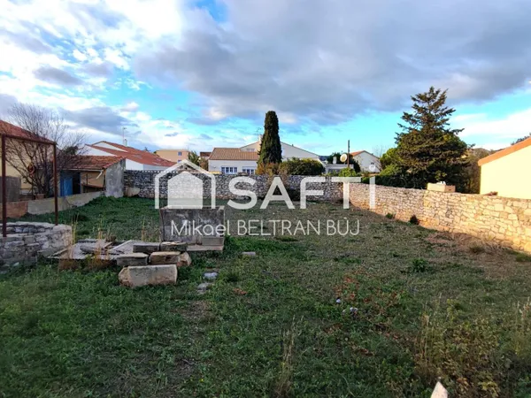 Terrain avec permis de construire accepté, libre constructeur