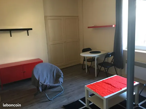 Studio meublé 22 m2 Centre Ville disponible à partir du 11 octobre 2026