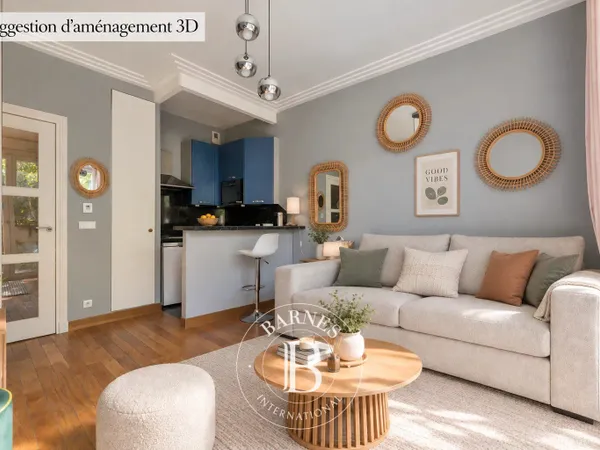 Neuilly-Bagatelle- Grand studio clef en main comme une suite d'hôtel - Immeuble récent - Lumineux et